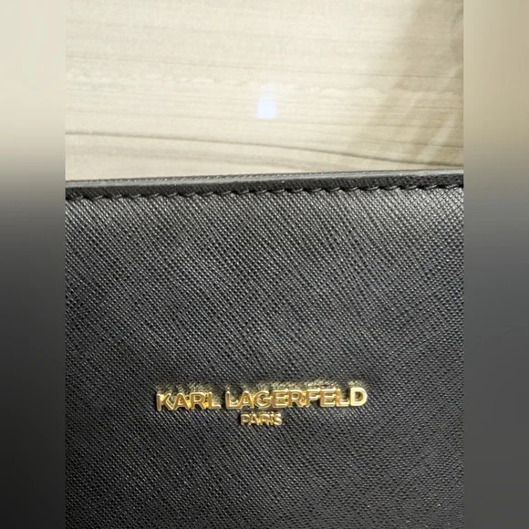 Karl Lagerfeld - Black Shoulder Hand Bag Tote - Picture 6 of 15
